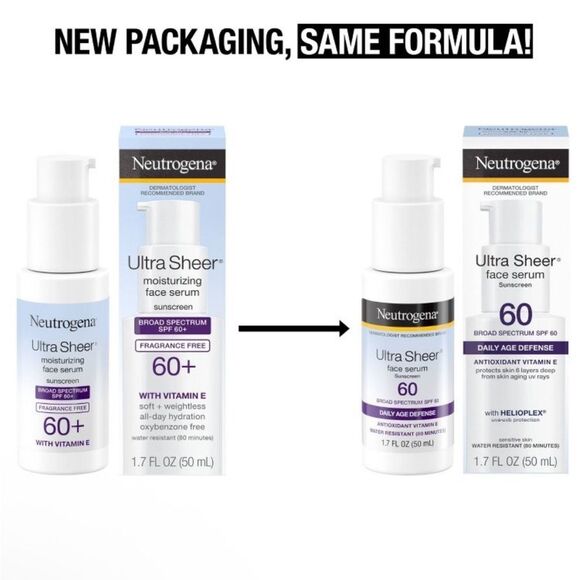 Neutrogena Ultra Sheer Face Serum 60 SPF 1.7oz - Picture 5 of 9